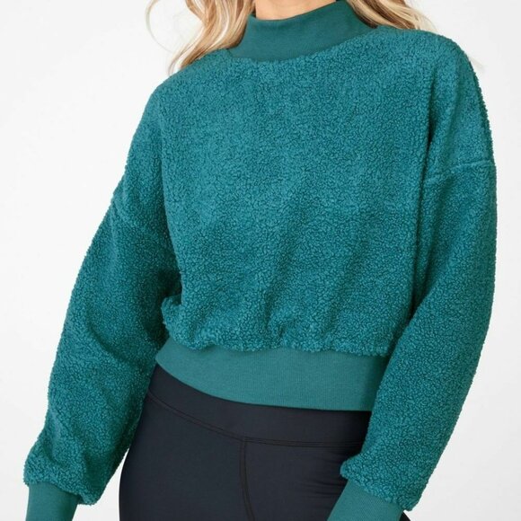 Fabletics Tops - ✨2/$20 Fabletics Malia Polar Fleece Pullover Sweatshirt Deep Pile XXS H12500